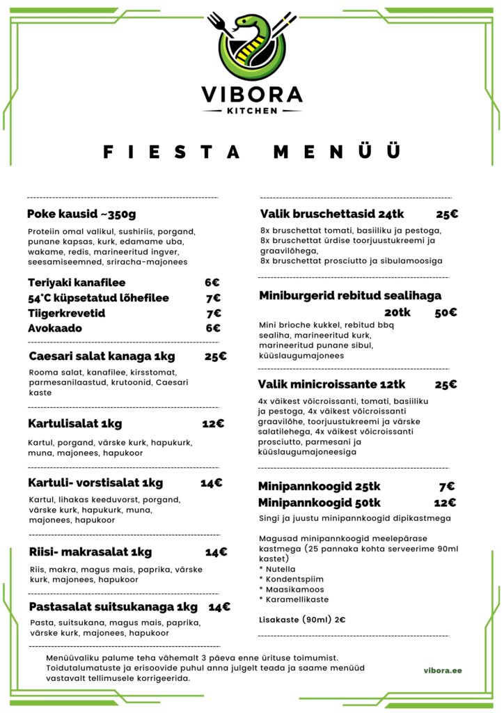 Vibora Kitchen snäkikarbid